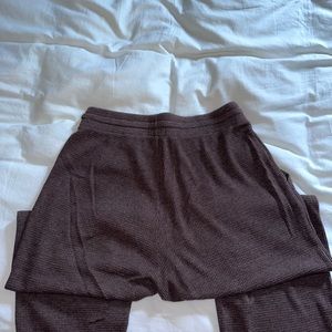 Tna Waffle Wide-Leg sweatpant in brown